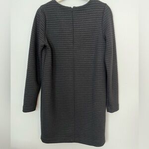 Katherine Barclay Women’s Black Long Sleeve Textured Shift Dress Size 8